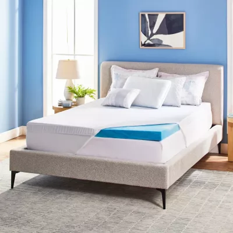 Serta® 3 Soothing Cool Memory Foam Mattress Topper