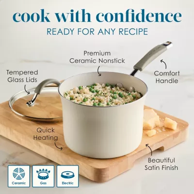 Rachael Ray Cucina Ceramic 10-pc. Non-Stick Cookware Set