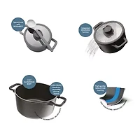 BergHOFF Leo Stone Non-Stick 11-pc. Cookware Set