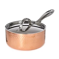 BergHOFF Vintage Tri-Ply Stainless Steel Copper Hammered 15-pc. Cookware Set