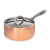 BergHOFF Vintage Tri-Ply Stainless Steel Copper Hammered 15-pc. Cookware Set