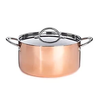 BergHOFF Vintage Tri-Ply Stainless Steel Copper Polished 15-pc. Cookware Set