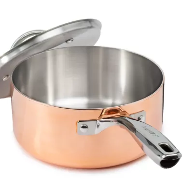 BergHOFF Vintage Tri-Ply Stainless Steel Copper Polished 15-pc. Cookware Set