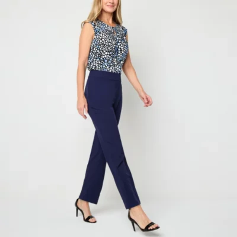 Black Label by Evan-Picone Womens Straight Fit Straight Suit Pant