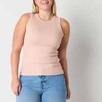 a.n.a Womens Tall Crew Neck Sleeveless Tank Top