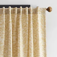 Martha Stewart Vineyard Back Tab Light-Filtering Set of 2 Curtain Panel