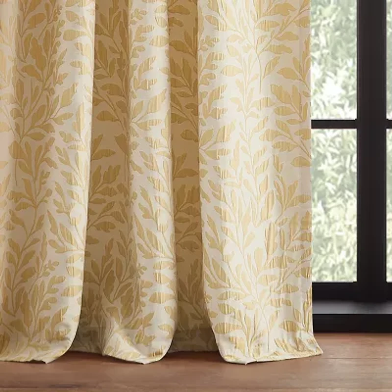 Martha Stewart Vineyard Back Tab Light-Filtering Set of 2 Curtain Panel