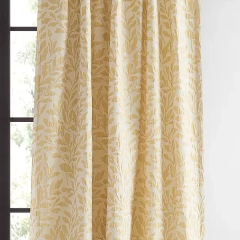 Martha Stewart Vineyard Back Tab Light-Filtering Set of 2 Curtain Panel