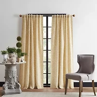 Martha Stewart Vineyard Back Tab Light-Filtering Set of 2 Curtain Panel