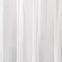 Martha Stewart Crinkle Rod Pocket Sheer Set of 2 Curtain Panel