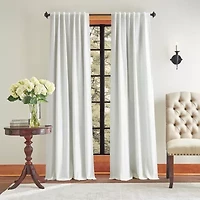Martha Stewart Spellbound Rod Pocket Blackout Set of 2 Curtain Panel
