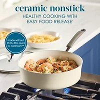 Rachael Ray Cucina Ceramic Non-Stick 3-qt. Saute Pan