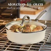 Rachael Ray Cucina Ceramic Non-Stick 3-qt. Saute Pan