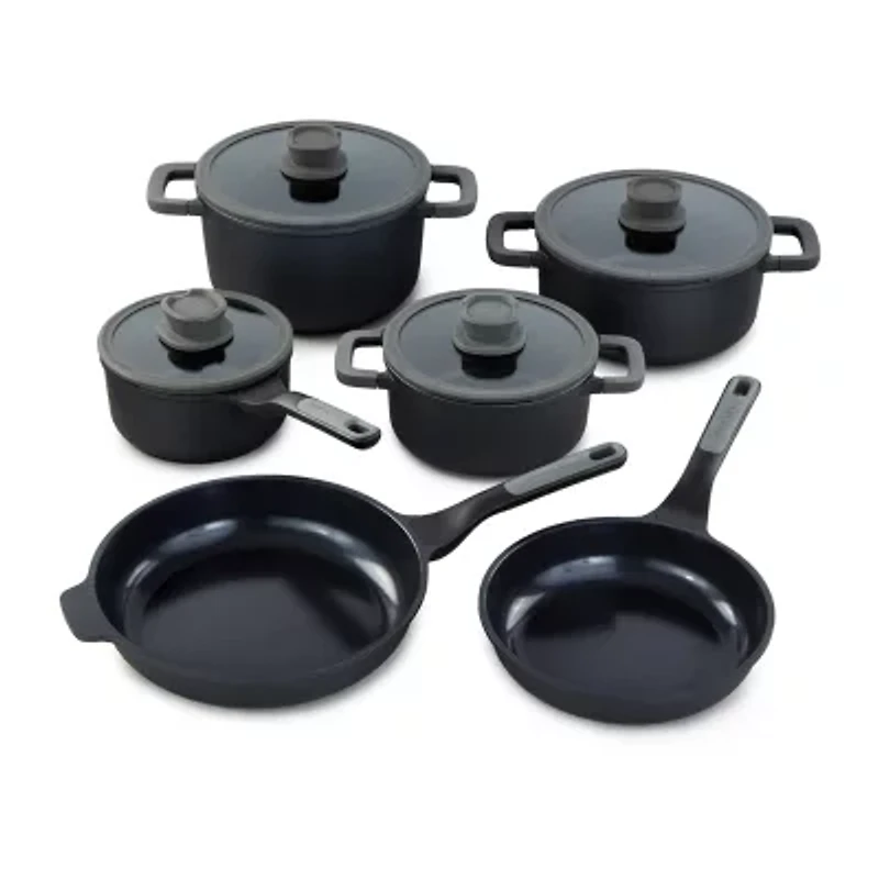 BergHOFF Leo Stone+ Ceramic Non-Stick 10-pc. Cookware Set