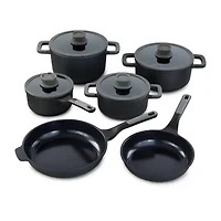 BergHOFF Leo Stone+ Ceramic Non-Stick 10-pc. Cookware Set