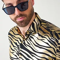 Opposuits Tiger Mens Long Sleeve Dress Shirt