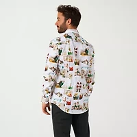Opposuits Chirstmas Elf Mens Long Sleeve Dress Shirt