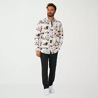 Opposuits Chirstmas Elf Mens Long Sleeve Dress Shirt