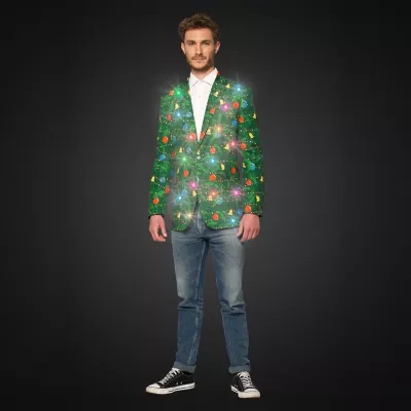 Suitmeister Light Up Christmas Mens Slim Fit Blazer