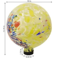 Net Health Shops Bright Summer Burst Gazing Globe - 10 In Glass Yard Art