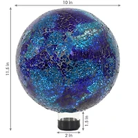 Net Health Shops Ocean Swirl Gazing Globe - 10 Inch Glass Yard Art