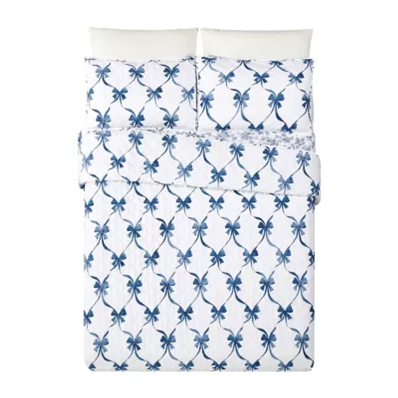 Modern Heirloom Abigail Bow Reversible Quilt Set