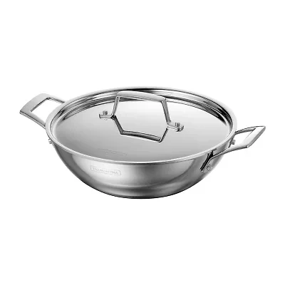 Tramontina Utsava Stainless Steel 2.75-qt. Kadai with LidWok