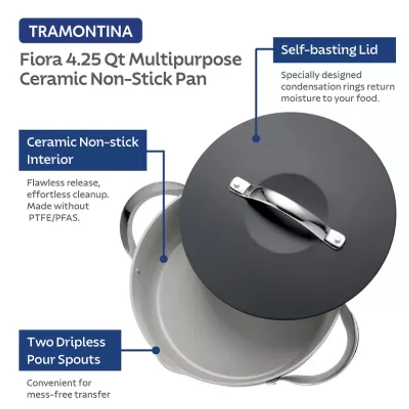 Tramontina Fiora 4.25-qt. Saute Pan