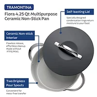 Tramontina Fiora 4.25-qt. Saute Pan