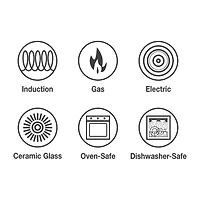 Tramontina Vue All-In-One Plus Ceramic 7-pc. Cookware Set