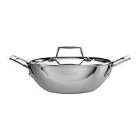 Tramontina Utsava Stainless Steel 1.8-qt. Kadai with Lid