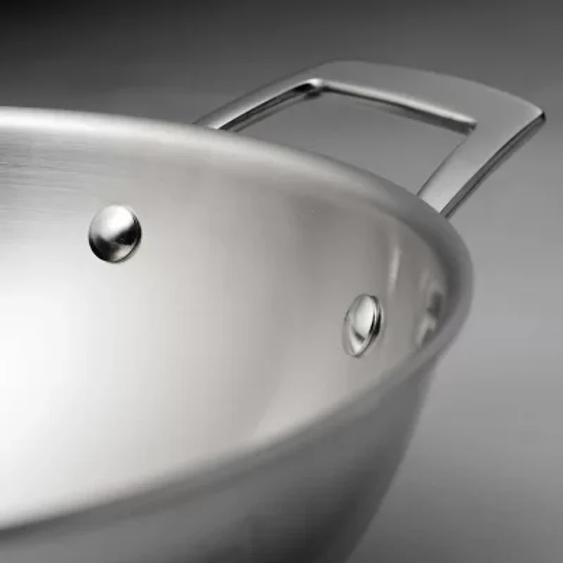 Tramontina Utsava Stainless Steel 1.8-qt. Kadai with Lid