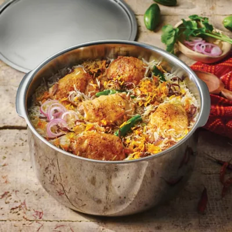 Tramontina Utsava Stainless Steel 9.5-qt. Tope with Lid