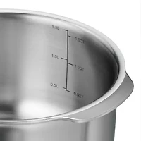 Tramontina Utsava Stainless Steel 1.75-qt. Tope with Lid