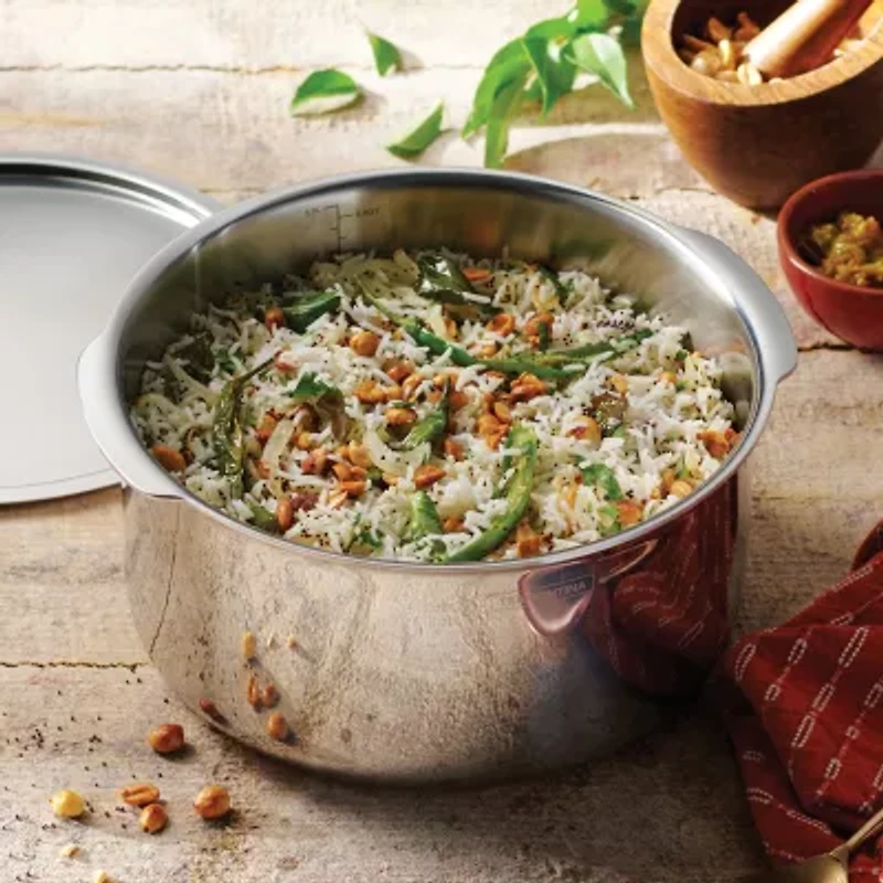 Tramontina Utsava Stainless Steel 5.75-qt. Tope with Lid