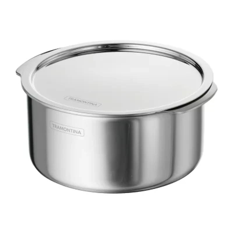 Tramontina Utsava Stainless Steel 2.4-qt. Tope with Lid