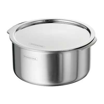 Tramontina Utsava Stainless Steel 2.4-qt. Tope with Lid