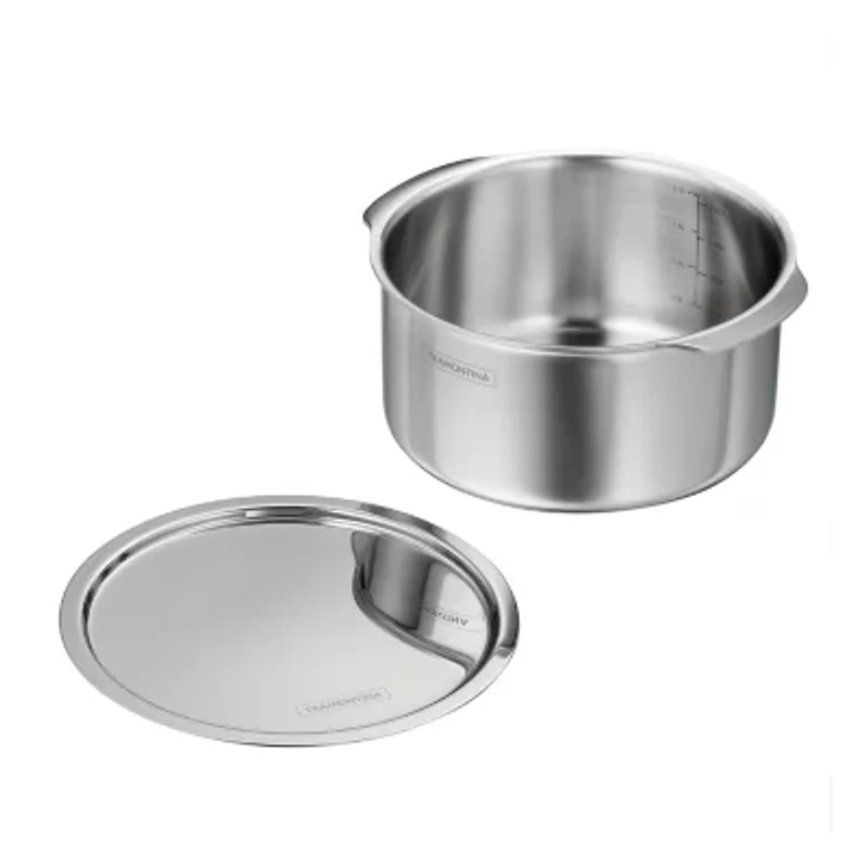 Tramontina Utsava Stainless Steel 2.4-qt. Tope with Lid