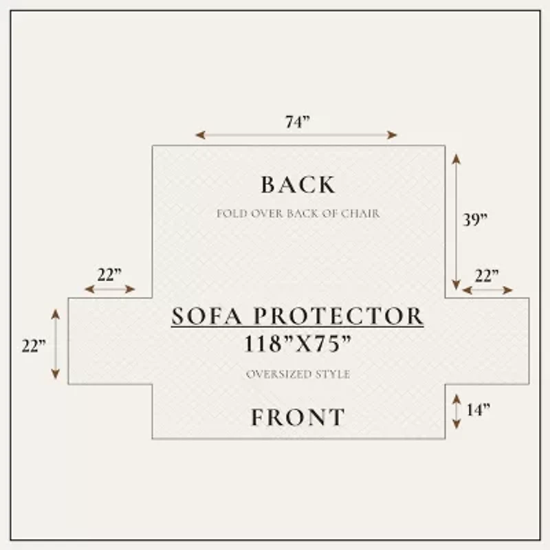 Linery Velvet Furniture Sofa Protector