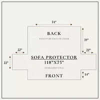 Linery Velvet Furniture Sofa Protector