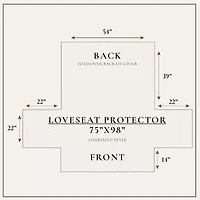 Linery Velvet Furniture Loveseat Protector