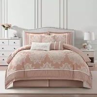 Stratford Park Thess 7pc Damask + Scroll Lightweight Comforter Set