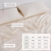 Linery Tencel Lyocell & Linen Blend Temperature Regulating Sheet Set