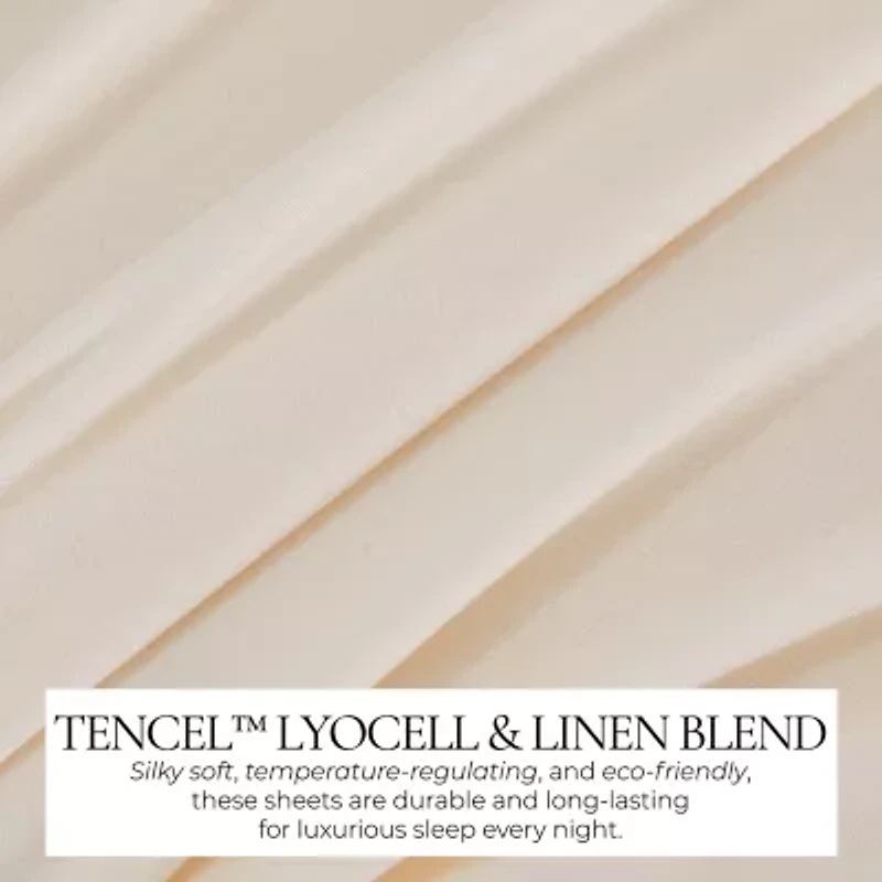 Linery Tencel Lyocell & Linen Blend Temperature Regulating Sheet Set