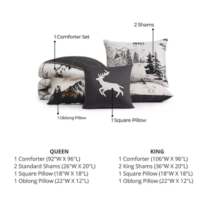 Bebejan Rocky Mountains 5-pc. Reversible Comforter Set