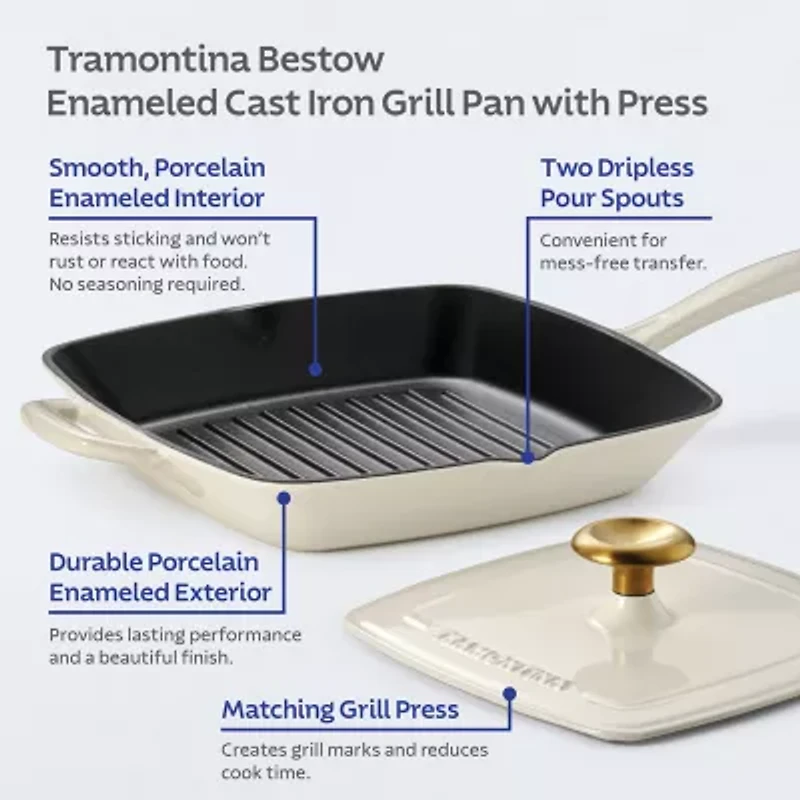 Tramontina Bestow Cast Iron 11" Grill Pan