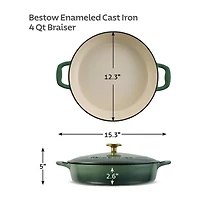 Tramontina Bestow Cast Iron 4-qt. Braising Pan