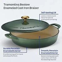 Tramontina Bestow Cast Iron 4-qt. Braising Pan