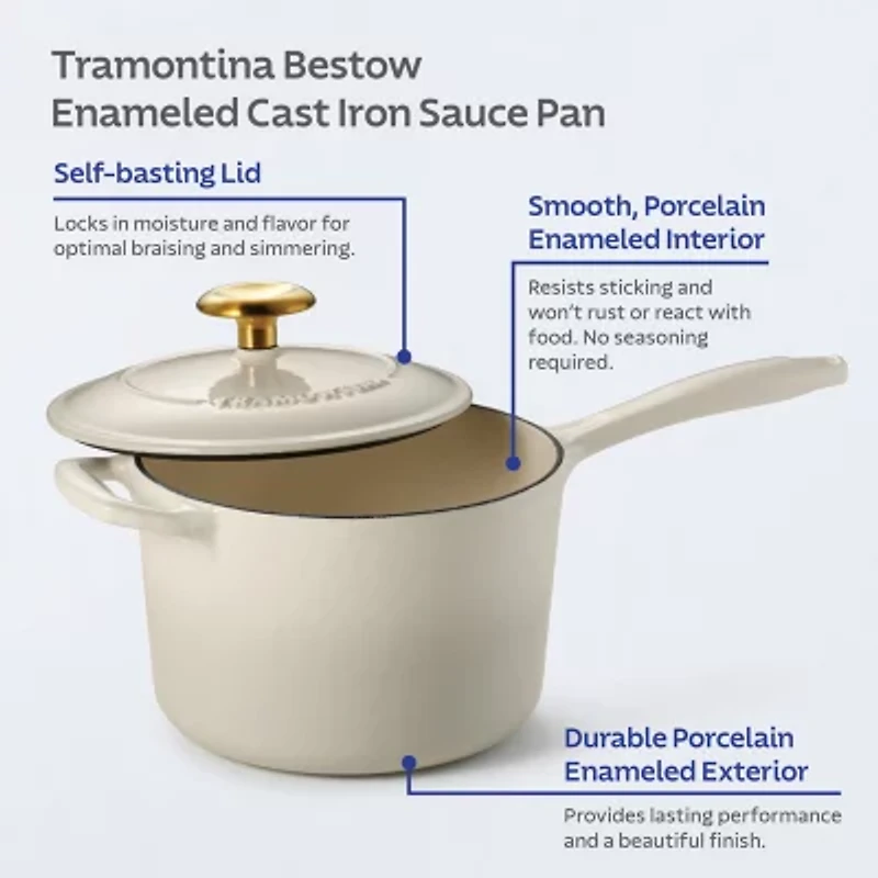 Tramontina Bestow Cast Iron 2.5-qt. Sauce Pan