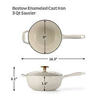 Tramontina Bestow Cast Iron 3-qt. Saucier Pan